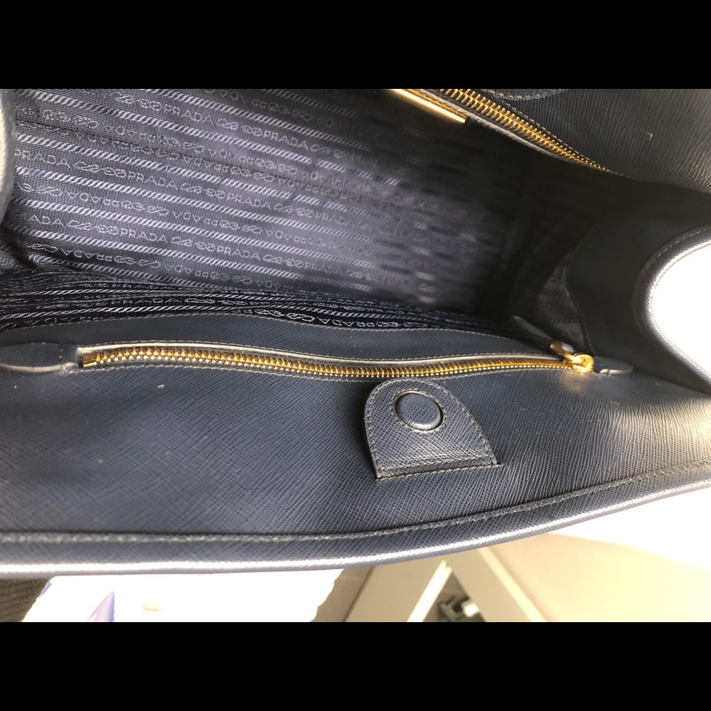 Navy Blue Prada Impunturato Tessuto Nylon - Picture 6 of 7
